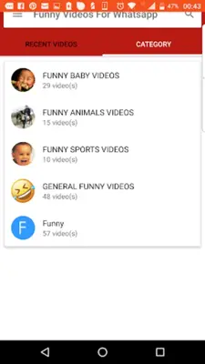 Funny Videos android App screenshot 1